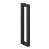 Cutout image of Crosswater Asura 8 Matt Black Fluted Handle